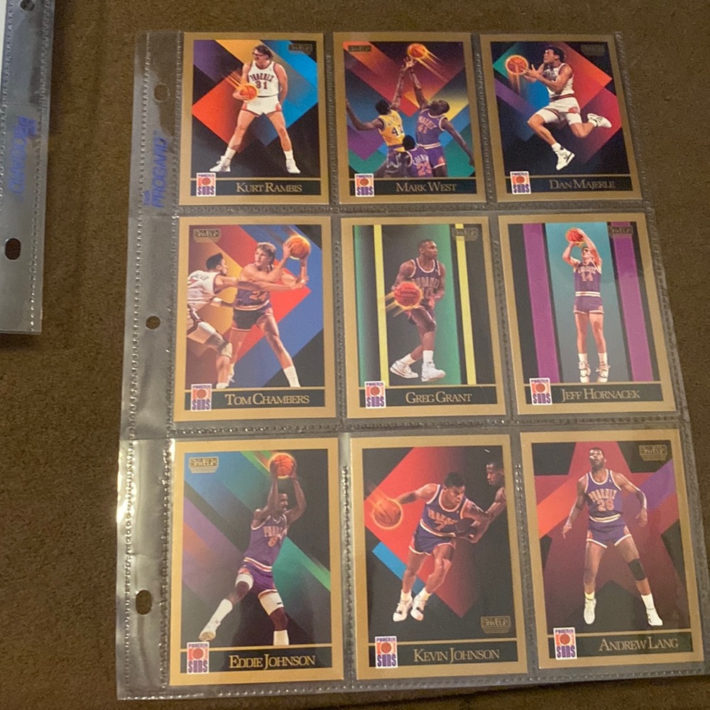 NBA phoenix suns basketball trading card lot Skybox